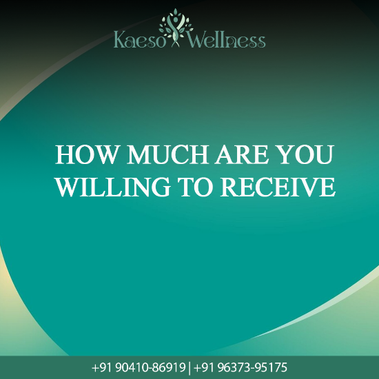 Picture of How much are you Willing to Receive